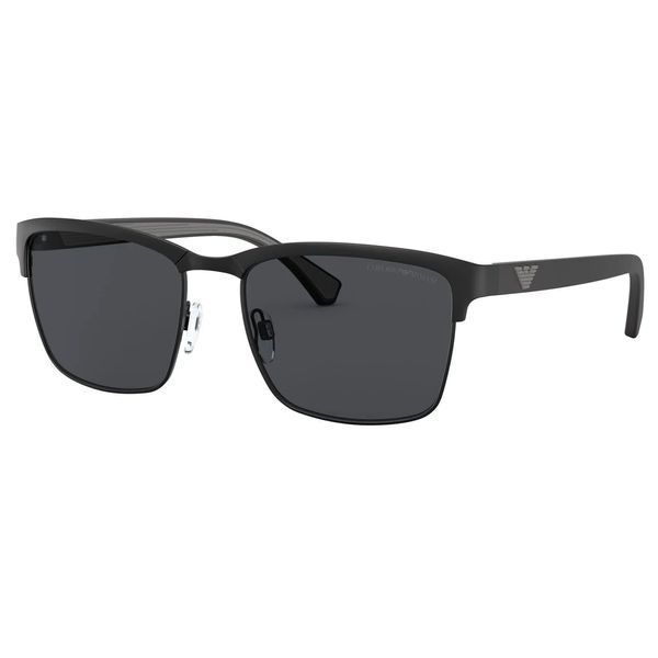 Солнцезащитные очки Emporio Armani EA2087 301487 &mdash; мужская модель, прямоугольная металлическая оправа, тёмные линзы с UV-защитой  Румынский: