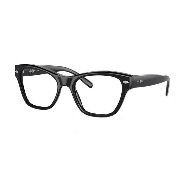 Очки Vogue VO5446 &mdash; форма cat eye, оправа опалово-серая, лёгкий ацетат, стильный дизайн