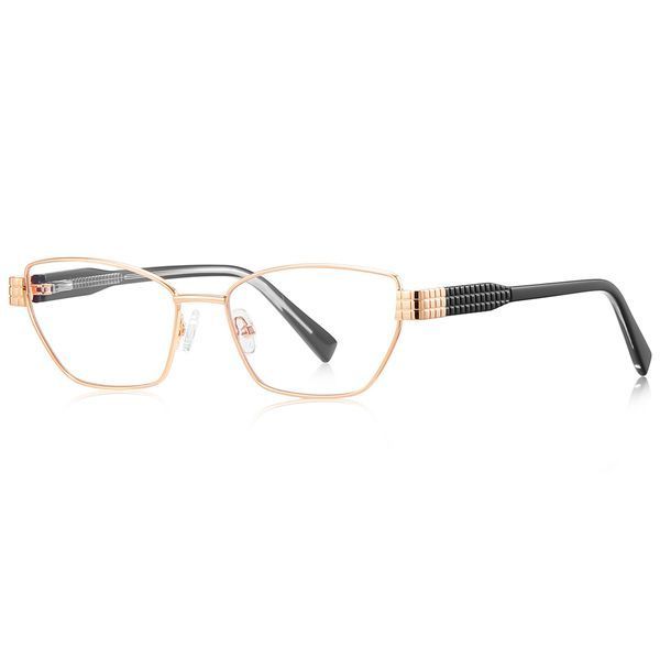 Женские очки для зрения Reffy R3162 C4 прямоугольные чёрные