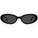 Ochelari de soare ovali negri din acetat REFFY SG1521C1 cu lentile polarizate gri