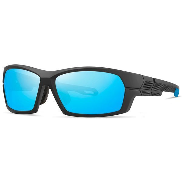 Спортивные солнцезащитные очки унисекс синие зеркальные REFFY RS18202 C4 фото