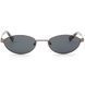 Ochelari REFFY RGS7009C4 cu ramă gri metalizat și lentile gri vedere frontală