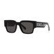 Ochelari de soare Dolce&Gabbana DG6184 501/87 &mdash; formă dreptunghiulară, ramă neagră, lentile gri cu protecție UV