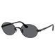 Ochelari de soare Ray-Ban x A$AP Rocky RB3929 negri, vedere din semi-profil, evidențiind estetica "stealth" a lentilelor polarizate și prinderile metalice